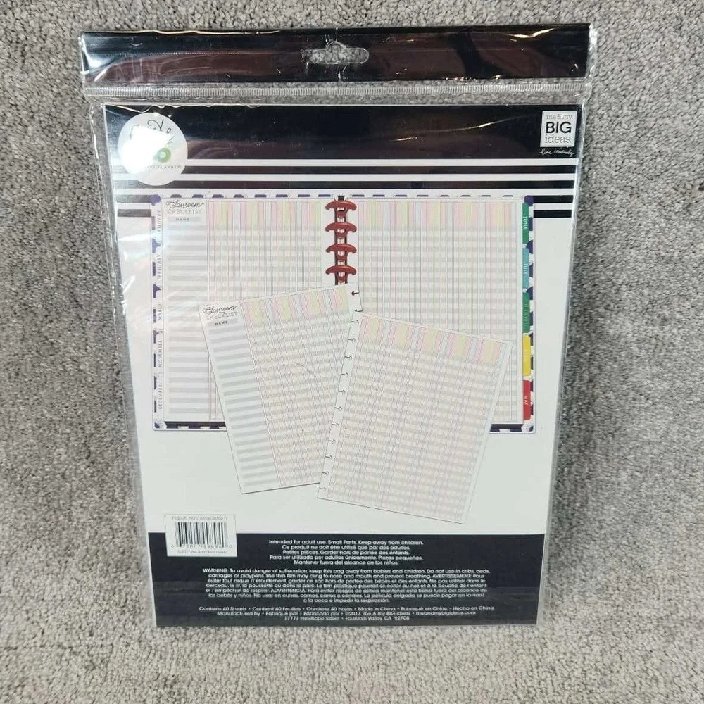 The Happy Planner Create 365 Filler Paper Checkered 40 Sheets